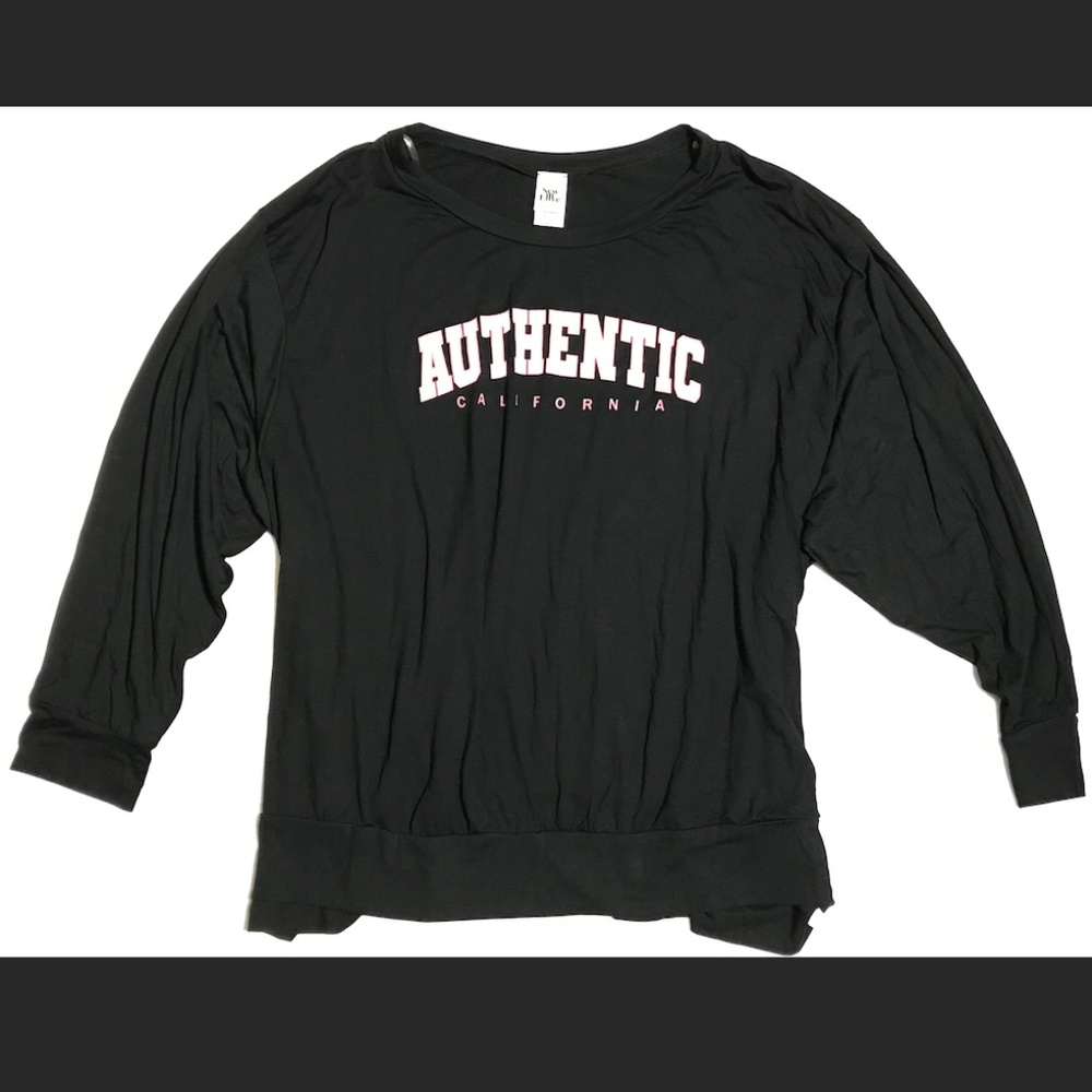 Sew In Love printed Authentic California black relaxed fit t-shirt XL